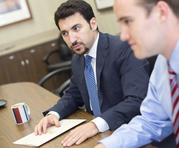 Economics students in meeting